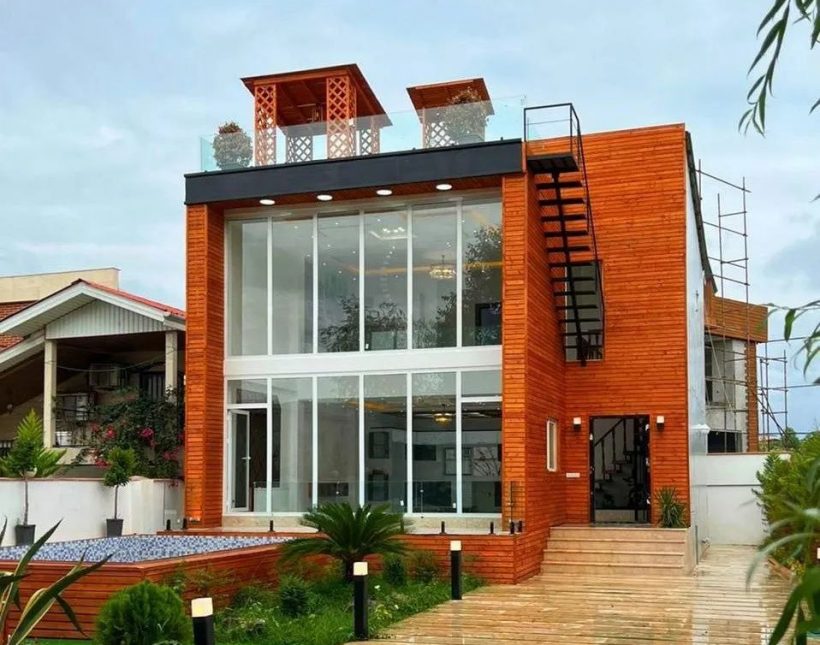 خرید ویلا تریبلکس نما مدرن 400 متری جاده دریا | 400 متر