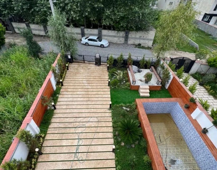 خرید ویلا تریبلکس نما مدرن 400 متری جاده دریا | 400 متر