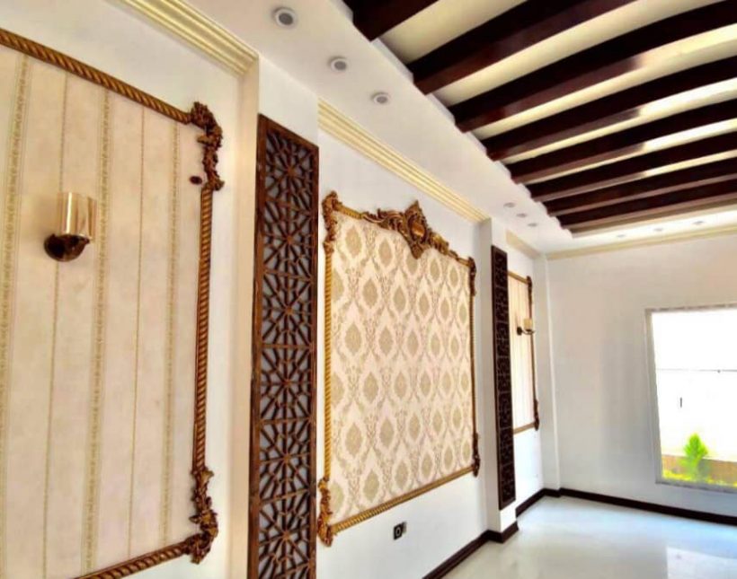 خرید ویلا کاخ نما سنگ 450 متری با استخر و روف سند دار | ۴۵۰ متر