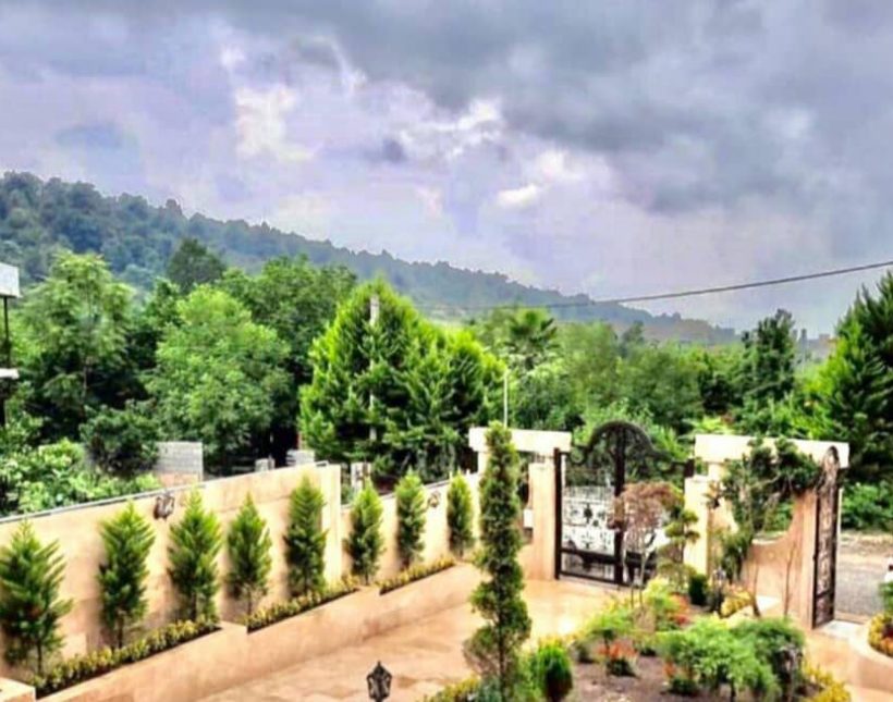 خرید ویلا کاخ نما سنگ 450 متری با استخر و روف سند دار | ۴۵۰ متر