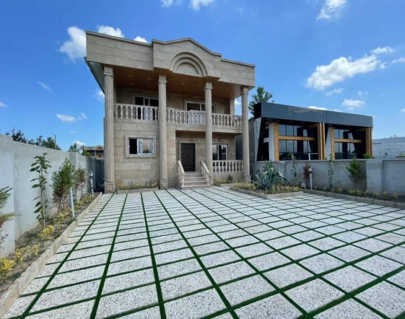 فروش ویلا دوبلکس نما سنگ با 300 متر زمین | 300 متر