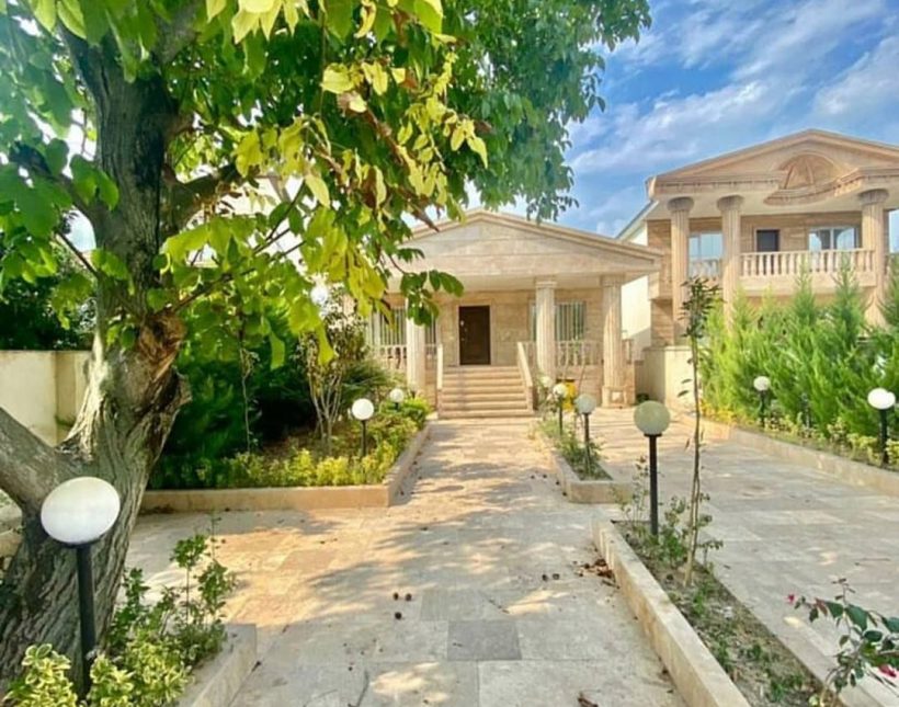 خرید ویلا باغ 350 متری نما سنگ سند دار | 350 متر