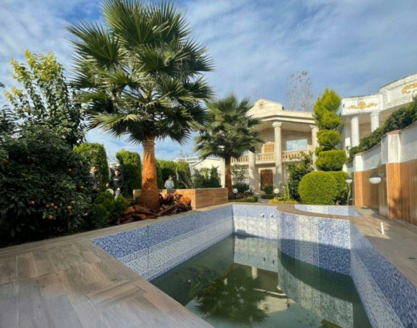 کاخ ویلا 500 متری فول فرنیش استخر دار چمستان | ۵۰۰ متر