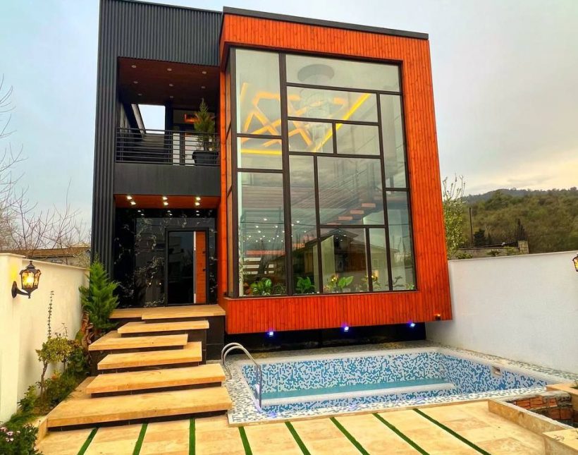 خرید ویلا تریپلکس نما مدرن استخر 240 متر زمین | 240 متر