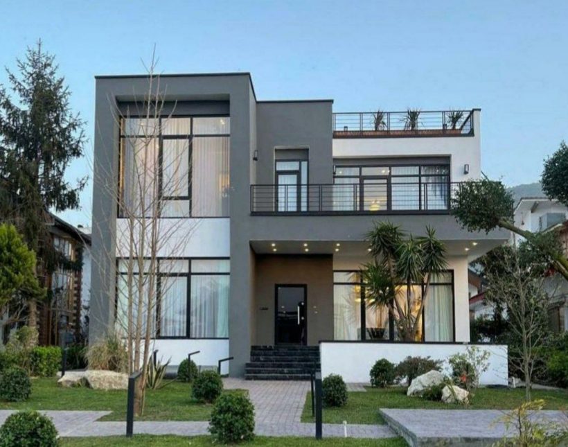 خرید ویلا در شمال 460 متر زمین جنگلی ویلای زیبای مدرن | 460 متر