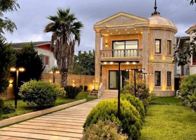 ویلا باغ با بنا لوکس نما سنگ ۳۰۰ متری | ۳۰۰ متر
