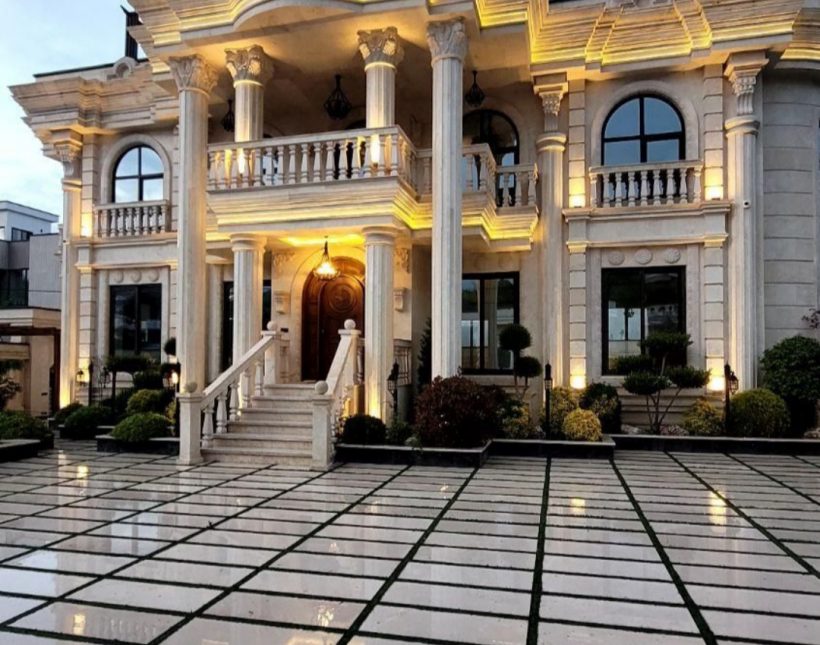خرید ویلا عمارت ۵۰۰ متری استخر داخلی نما سنگ | 500 متر
