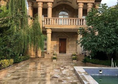 خرید ویلا باغ استخردار ۲۶۰ متر بنا مبله شهرکی سعادت آباد | ۳۵۰ متر