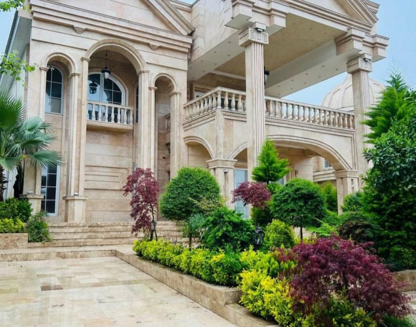 خرید ویلا عمارت نما سنگ ۵۰۰ متری هوشمند سرسبز فول فرنیش | 500 متر