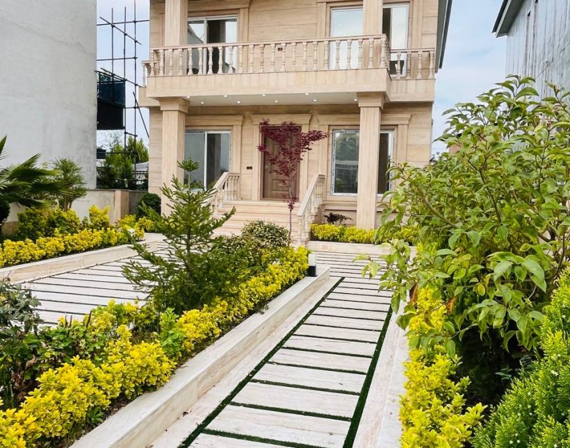 عمارت نما سنگ در منطقه زیبا و سرسبز بهدشت | ۳۰۰ متر