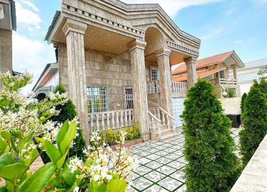 خرید ویلا نما سنگ ۲۳۰ متر زمین | ۲۳۰ متر