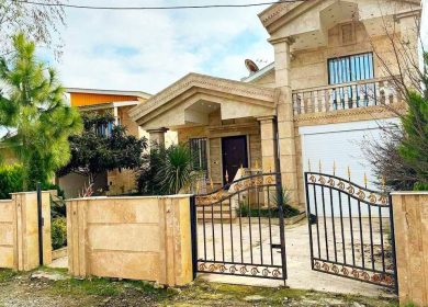 خرید ویلا پیلوت نما سنگ ۱۸۰متر بنا مبله | ۲۰۰ متر