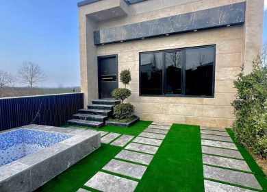 خرید ویلا نما سنگ ۱۴۰ متر زمین | ۱۴۰ متر