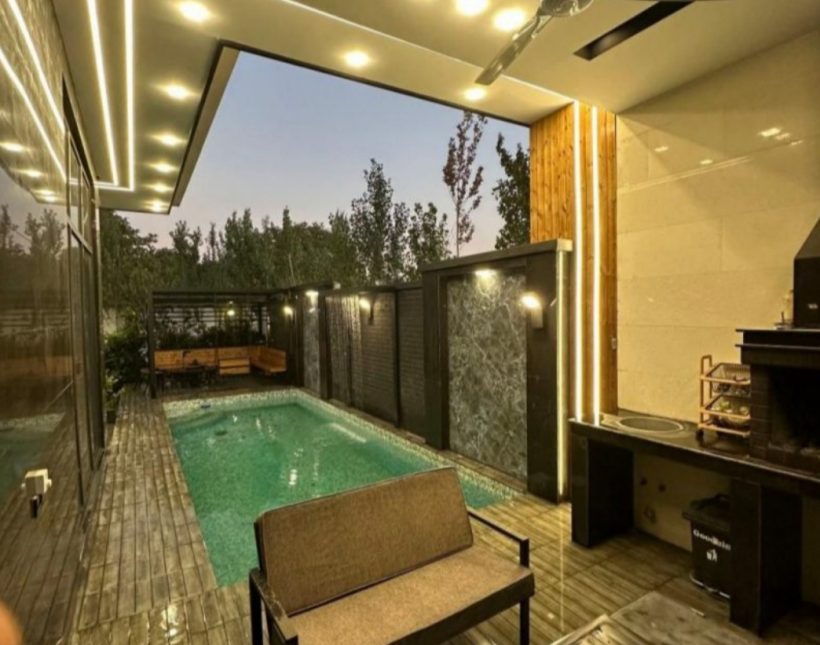 خرید ویلا باغچه استخر دار و فول فرنیش چمستان | 350 متر