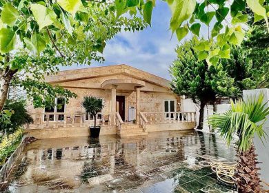 خرید ویلا نما سنگ ۴۰۰متری مبله | ۴۰۰ متر