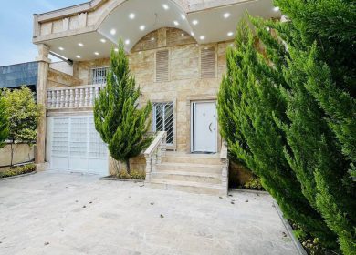 خرید ویلا نما سنگ با ۲۲۰ متر زمین | ۲۲۰ متر