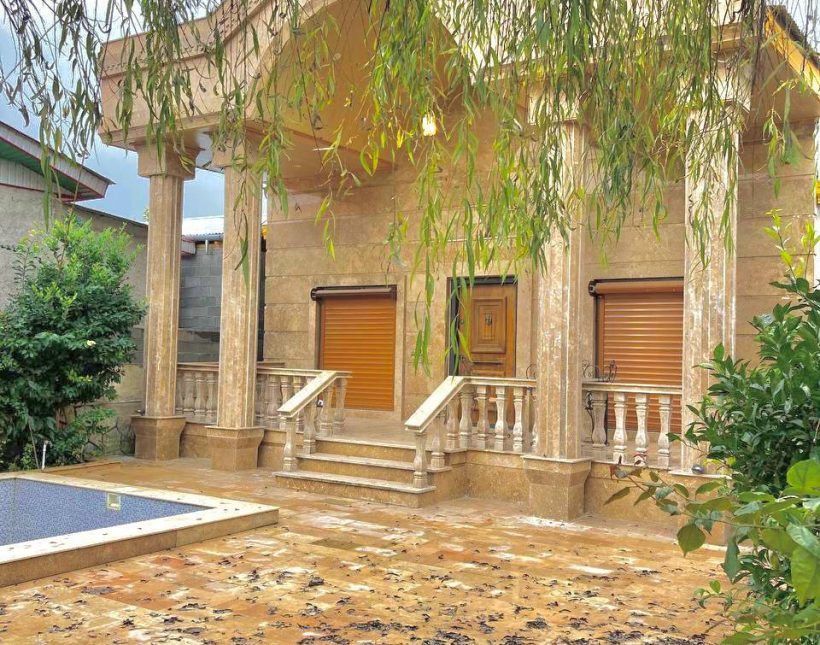 خرید ویلا مبله نما سنگ با ۳۰۰ متر زمین | ۳۰۰ متر