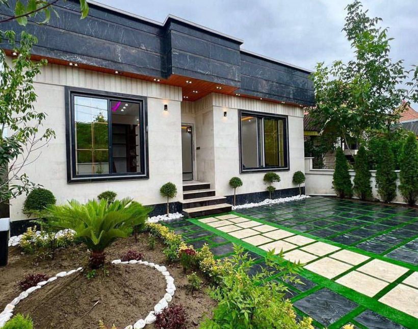 خرید ویلا نما سنگ با ۲۴۰ متر زمین | ۲۴۰ متر