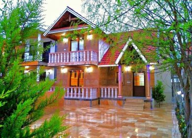 خرید ویلای زیبای نیم پیلوت نما سنگ داخل شهرک | 280 متر