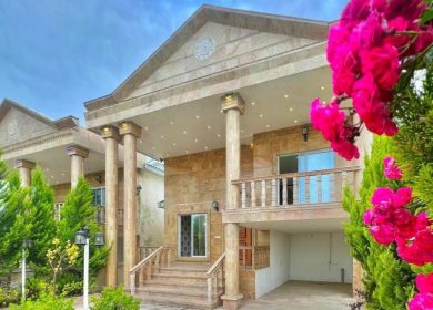 خرید ویلا نما سنگ ۲۵۰ متر زمین | ۲۵۰ متر