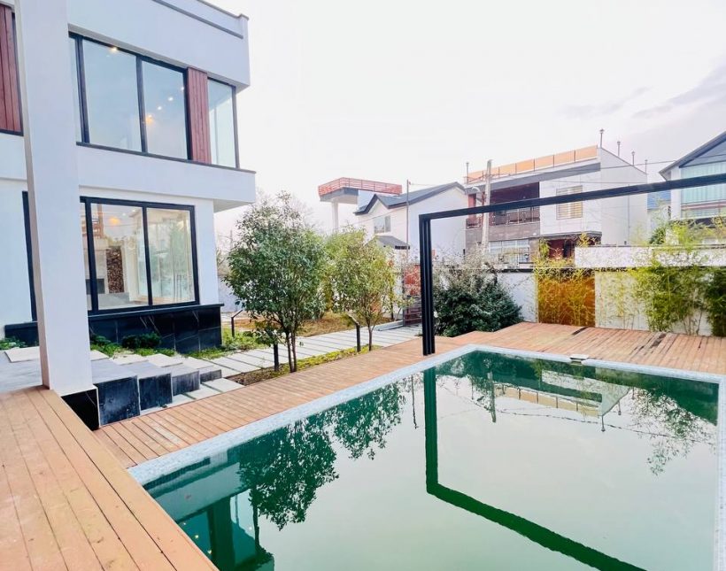 خرید ویلا نوشهر سیسنگان فول سند تک برگ استخر دار | 500 متر