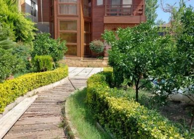 فروش باغ ویلای جنگلی گنجیاب نور ۴۰۰ متری سر سبز | 400 متر