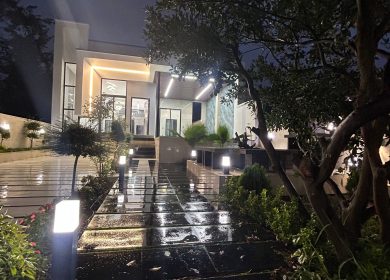 خرید ویلا باغ همکف مدرن با استخر ۴ فصل در نوار جنگلی هراز آمل | 400 متر