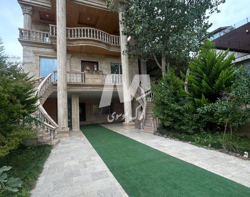 خرید ویلا باغ ۴۵۰ متری نما رومی شهرکی پلاک ۱ جنگل سعادت آباد چمستان | ۳۴۰ متر