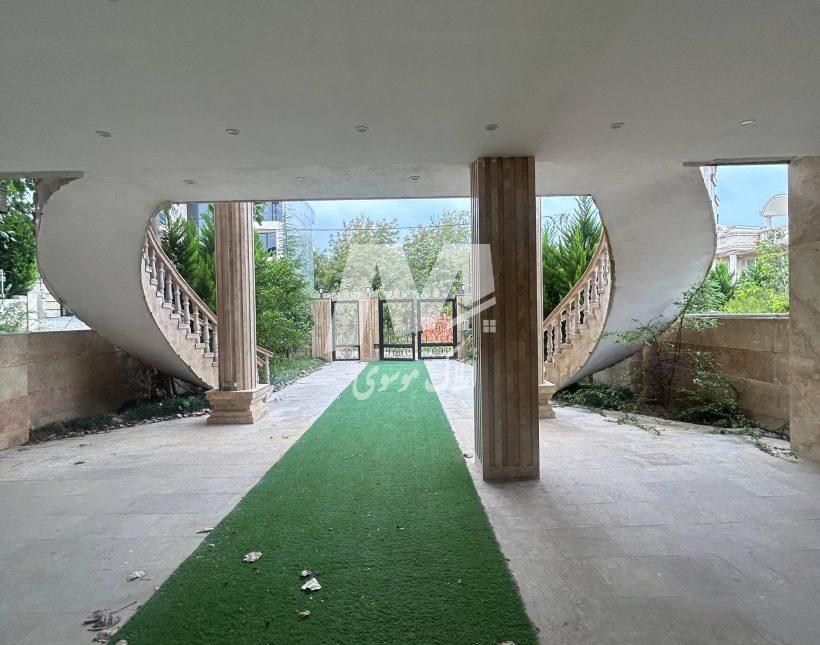 خرید ویلا باغ ۴۵۰ متری نما رومی شهرکی پلاک ۱ جنگل سعادت آباد چمستان | ۳۴۰ متر