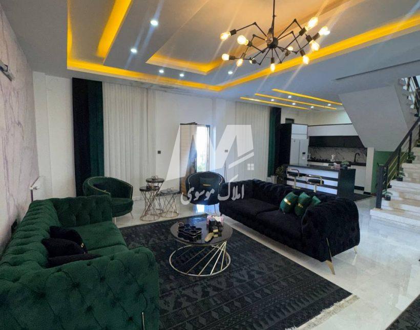 خرید ویلا دوبلکس نما مدرن فول فرنیش 250 متری بهدشت چمستان | 250 متر