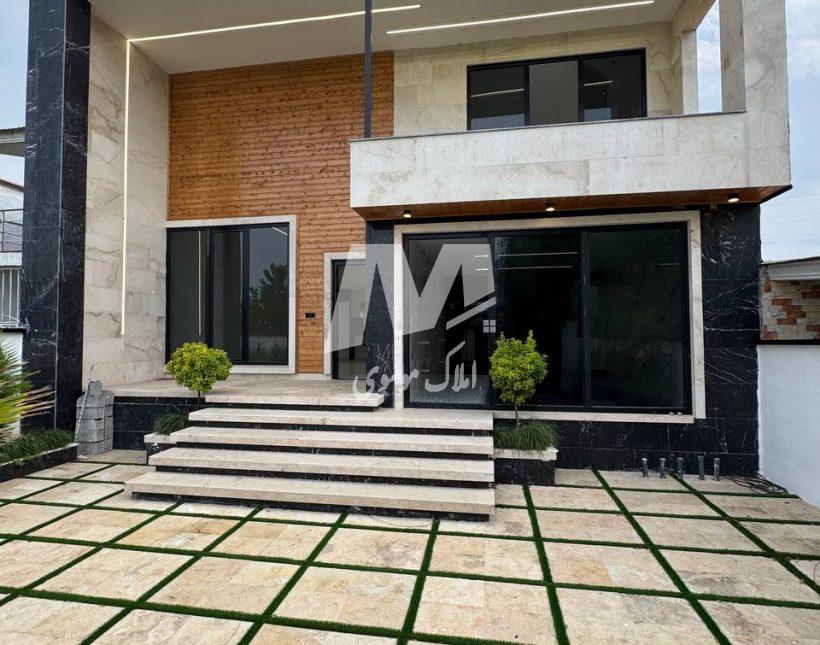 خرید ویلا نیم پیلوت نما مدرن استخر دار 230 متری بهدشت چمستان | 230 متر