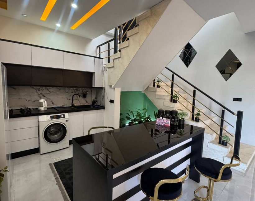 ویلا مبله شهرکی با روف‌گاردن و ویوی کوه و جنگل در چمستان بهدشت | ۲۵۰ متر