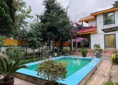 خرید ویلا باغ استخردار ۴۰۰ متری مبله جاده جنگلی ایزدشهر | ۴۰۰ متر