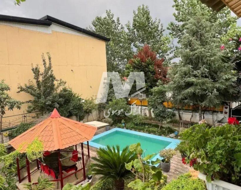 خرید ویلا باغ استخردار ۴۰۰ متری مبله جاده جنگلی ایزدشهر | ۴۰۰ متر