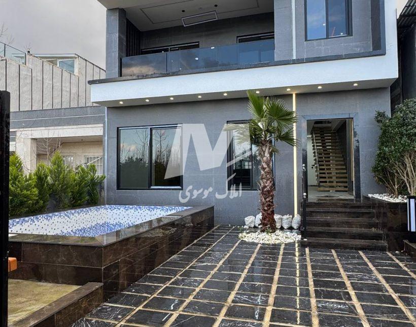 خرید ویلا دوبلکس نما مدرن استخر دار 360 متری بهدشت چمستان | 280 متر