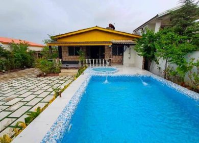 فروش باغ ویلا فلت 310 متری استخر دار جاده جنگلی ایزدشهر | 310 متر