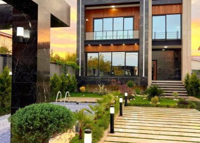 خرید ویلا تریبلکس ۴۰۰ متری با استخر و روف سند تک برگ | ۴۰۰ متر