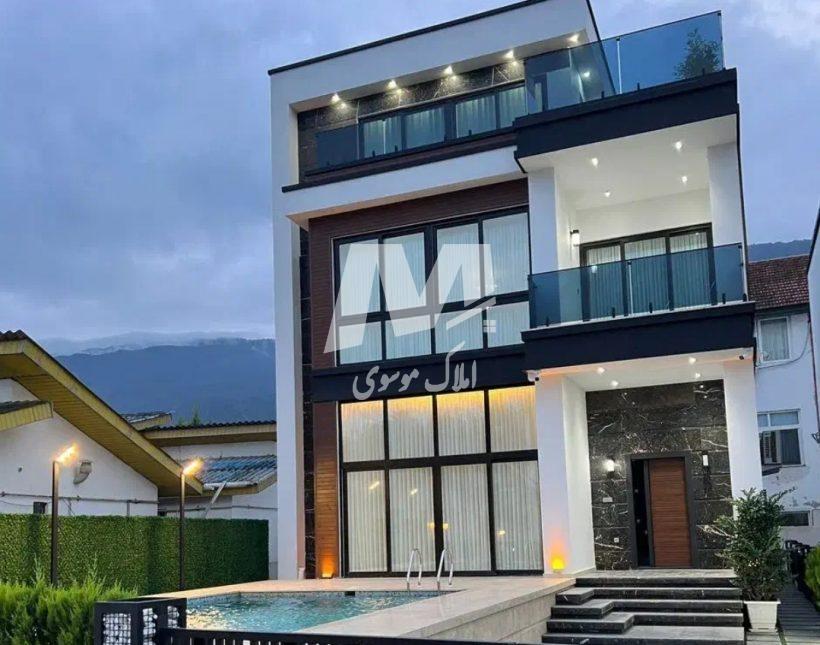 فروش ویلا دوبلکس استخردار و مبله رویان | ۳۰۰ متر
