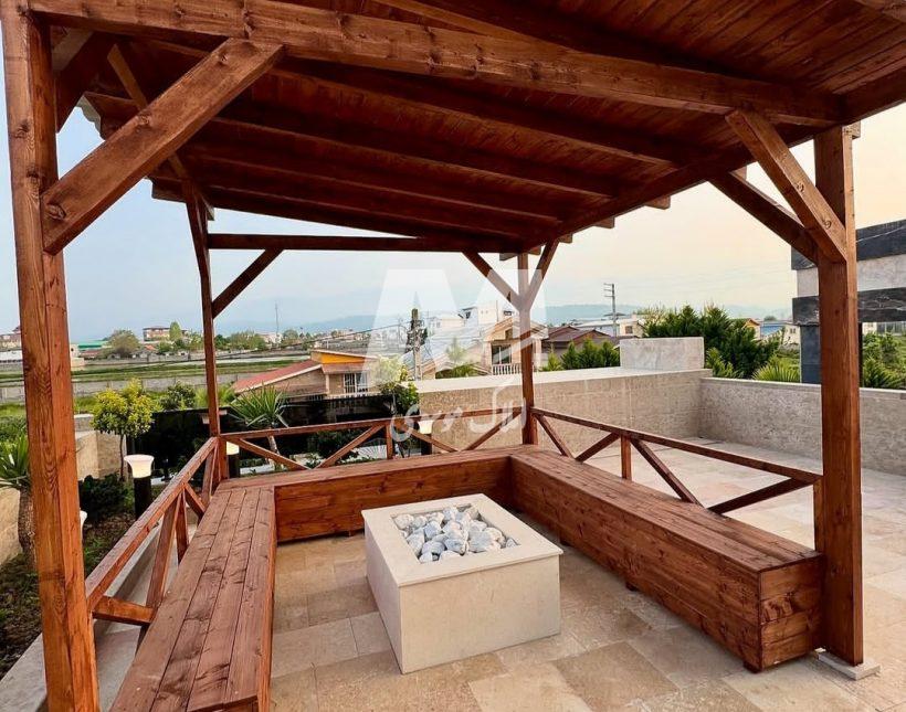 خرید ویلا مدرن استخردار ۲۵۰ متری بالادست جاده جنگلی چمستان | ۲۵۰ متر