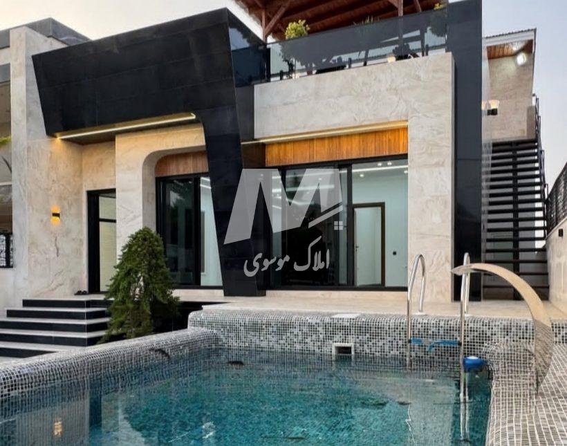 خرید ویلا مدرن استخردار ۲۵۰ متری بالادست جاده جنگلی چمستان | ۲۵۰ متر