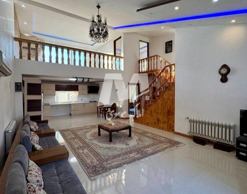 خرید ویلا پیلوت نما سنگ مبله بالا دست جاده جنگلی چمستان | ۲۵۰ متر