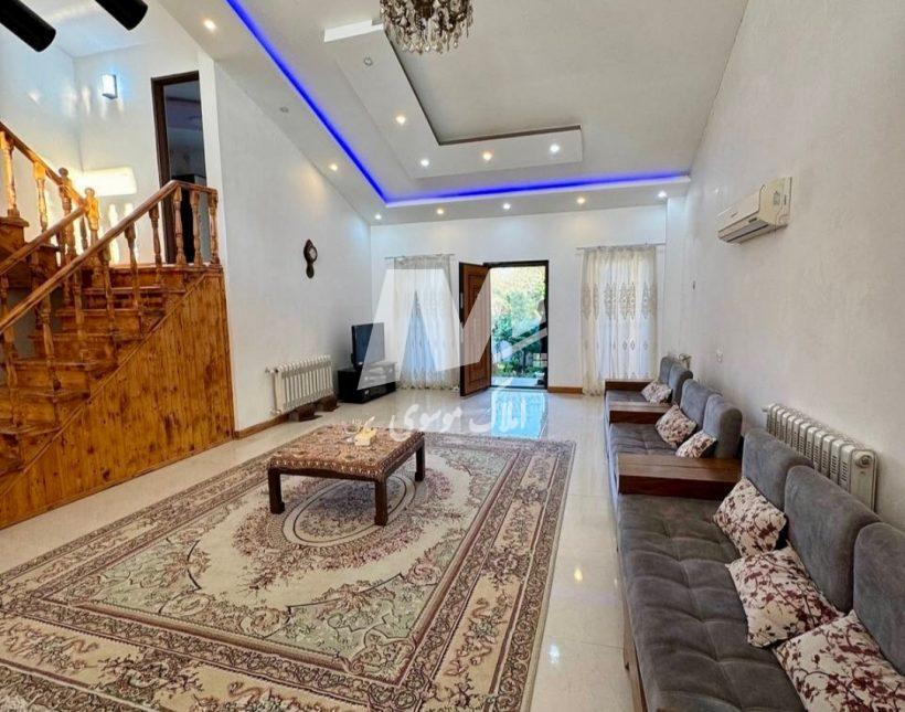 خرید ویلا پیلوت نما سنگ مبله بالا دست جاده جنگلی چمستان | ۲۵۰ متر