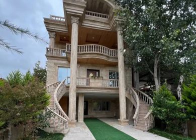 خرید ویلا تریبلکس نما رومی ۴۰۰ متری استخر دار شهرکی جنگل ایرکا چمستان | ۳۰۰ متر