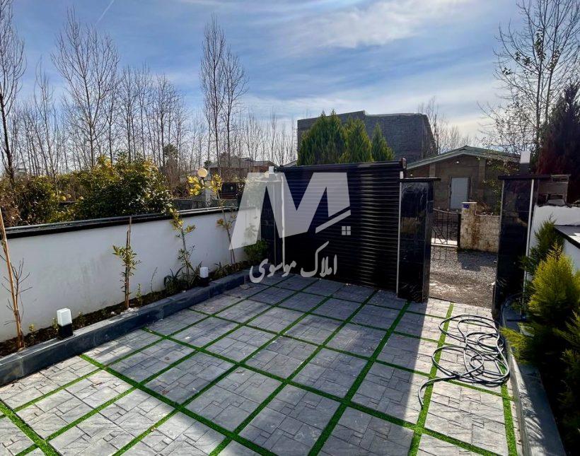 خرید ویلا همکف روفگاردن منطقه جنگلی آهودشت | 140 متر