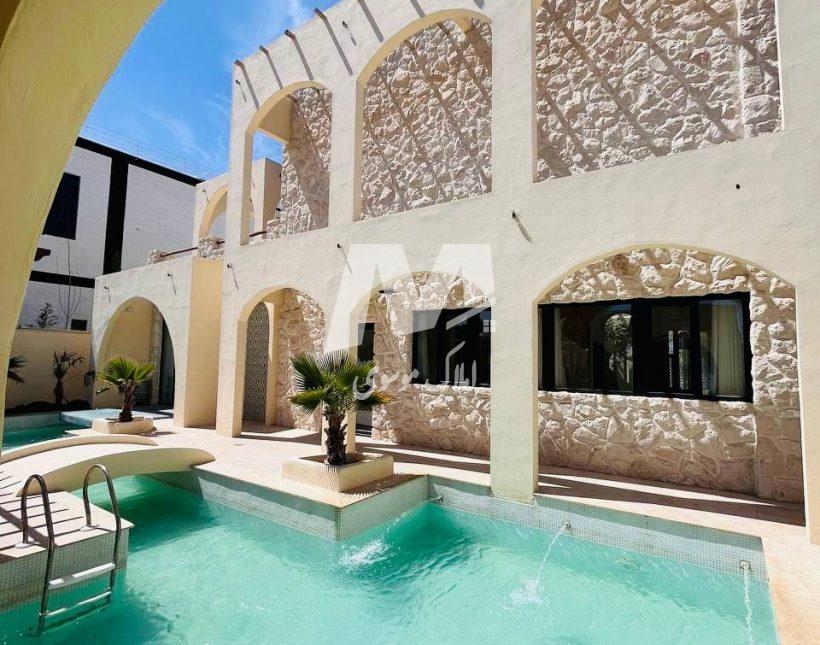 خرید ویلا باغ ۸۰۰ متری مراکشی داخل شهرک نعمت آباد چمستان | ۸۰۰ متر