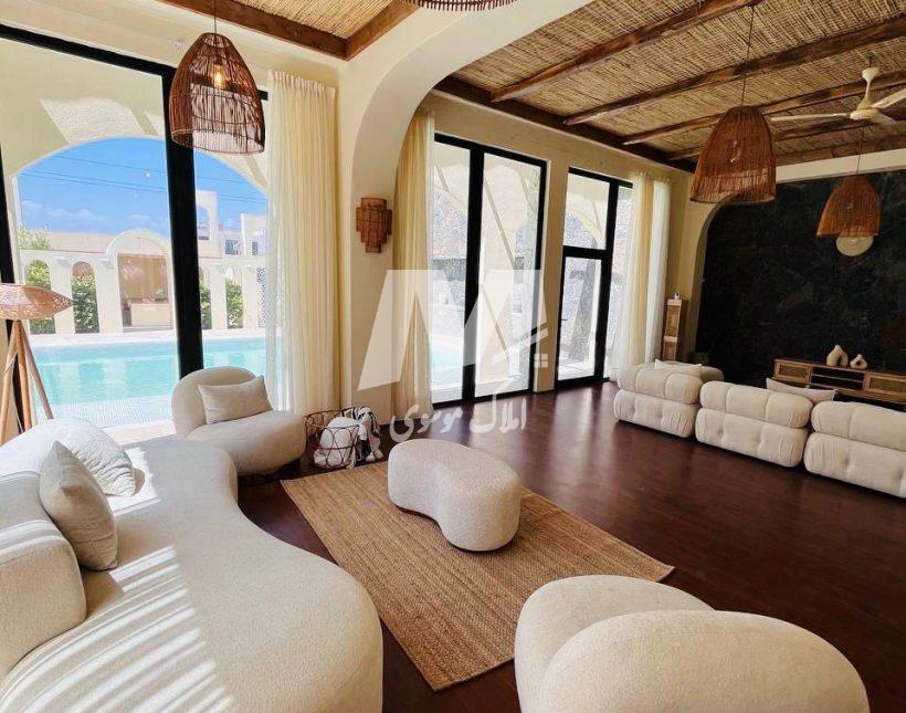 خرید ویلا باغ ۸۰۰ متری مراکشی داخل شهرک نعمت آباد چمستان | ۸۰۰ متر