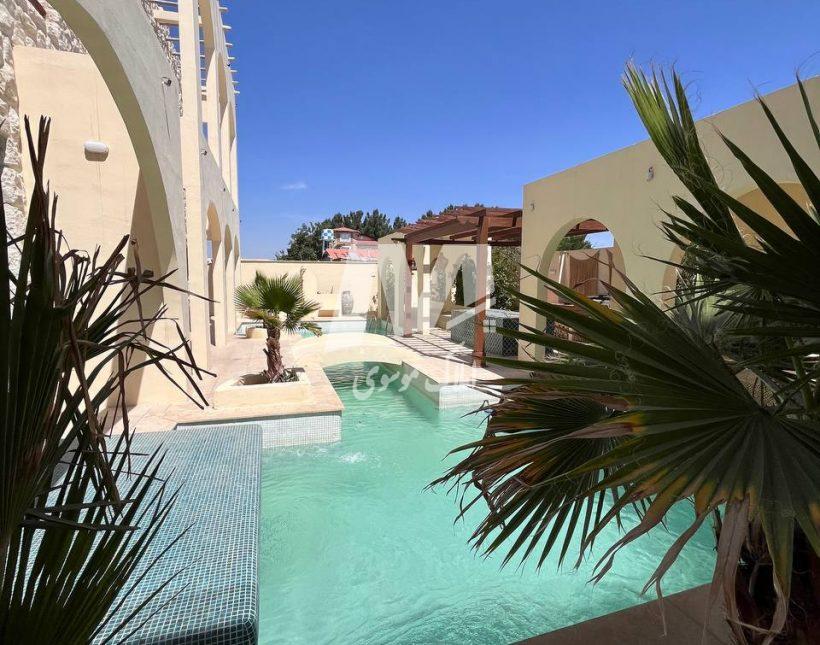 خرید ویلا باغ ۸۰۰ متری مراکشی داخل شهرک نعمت آباد چمستان | ۸۰۰ متر