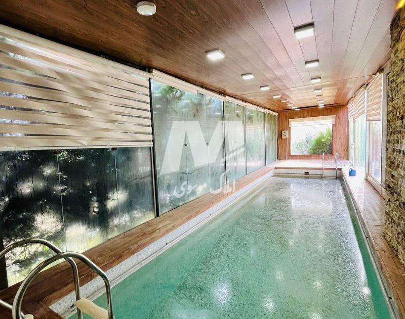 خرید باغ ویلای ۶۰۰ متری قطعه ۱ استخر داخلی مبله در چمستان جوربند | ۶۰۰ متر