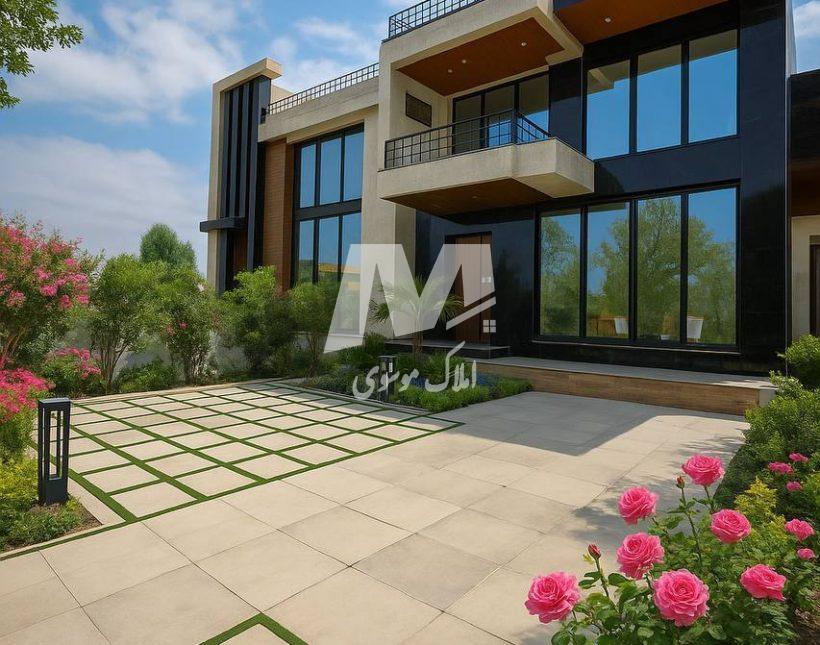 خرید ویلا نما مدرن 300 متری داخل شهرک برند و تهرانی نشین | 300 متر