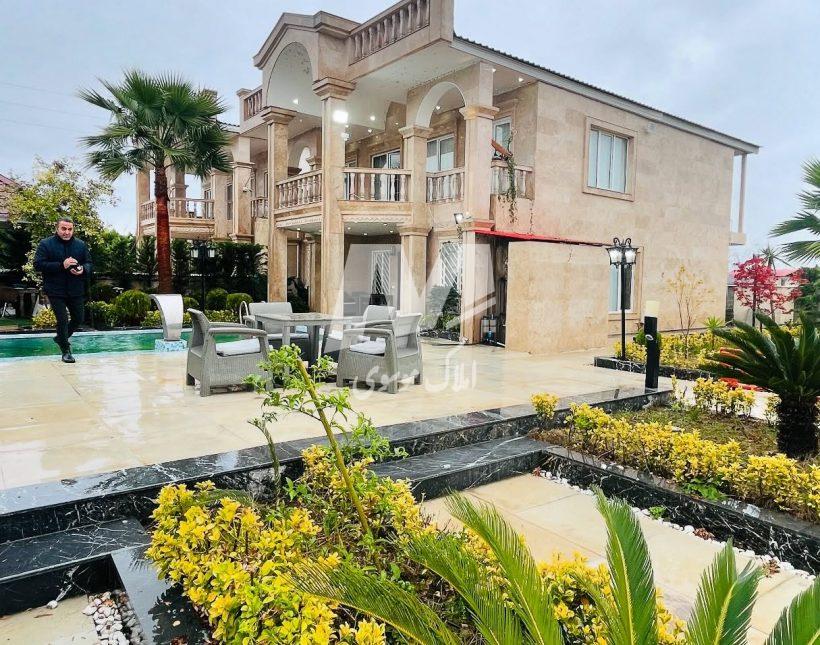 خرید باغ ویلای ۶۰۰ متری استخر روباز شهرکی در سعادت‌آباد چمستان | ۶۰۰ متر